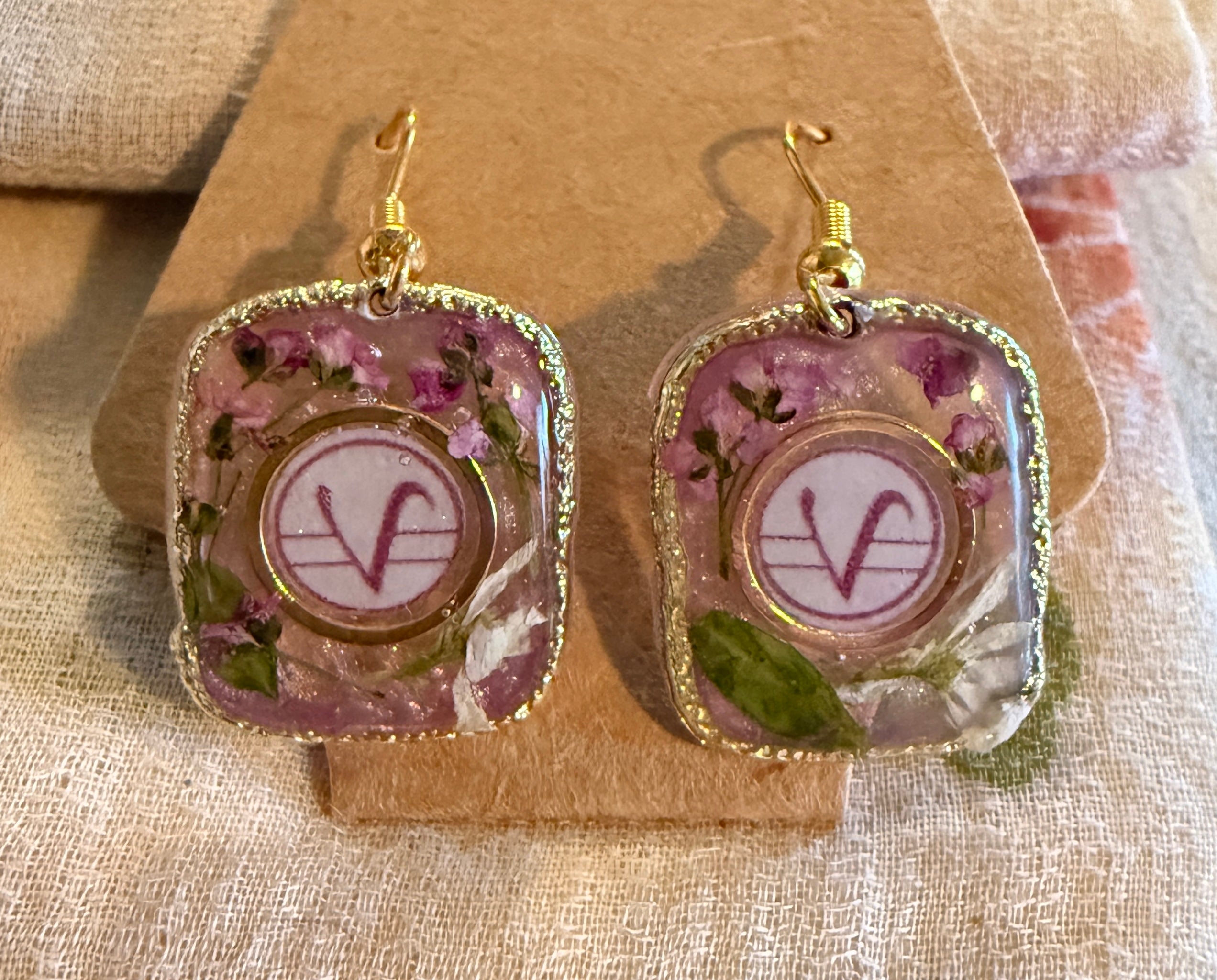 Mystic teaching symbol earrings