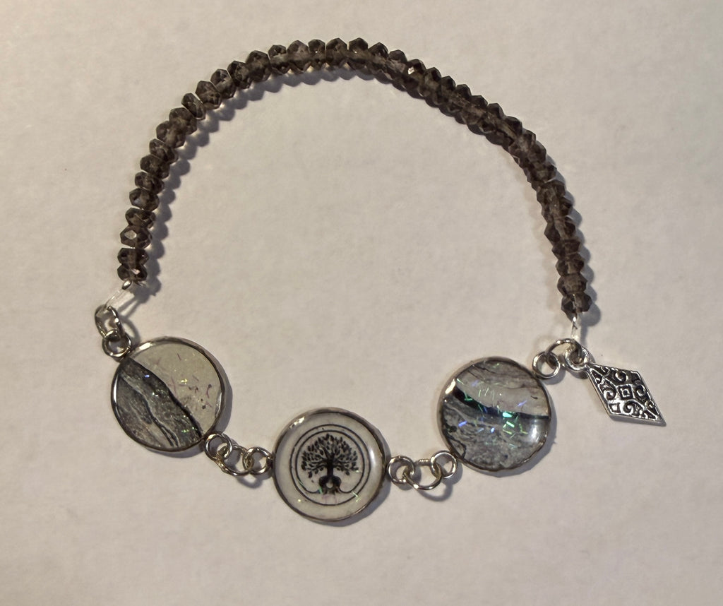 Backwoods Festival Silver Tree of Life bracelet