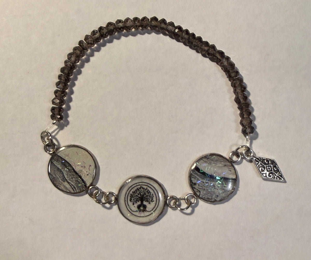 Backwoods Festival Silver Tree of Life bracelet