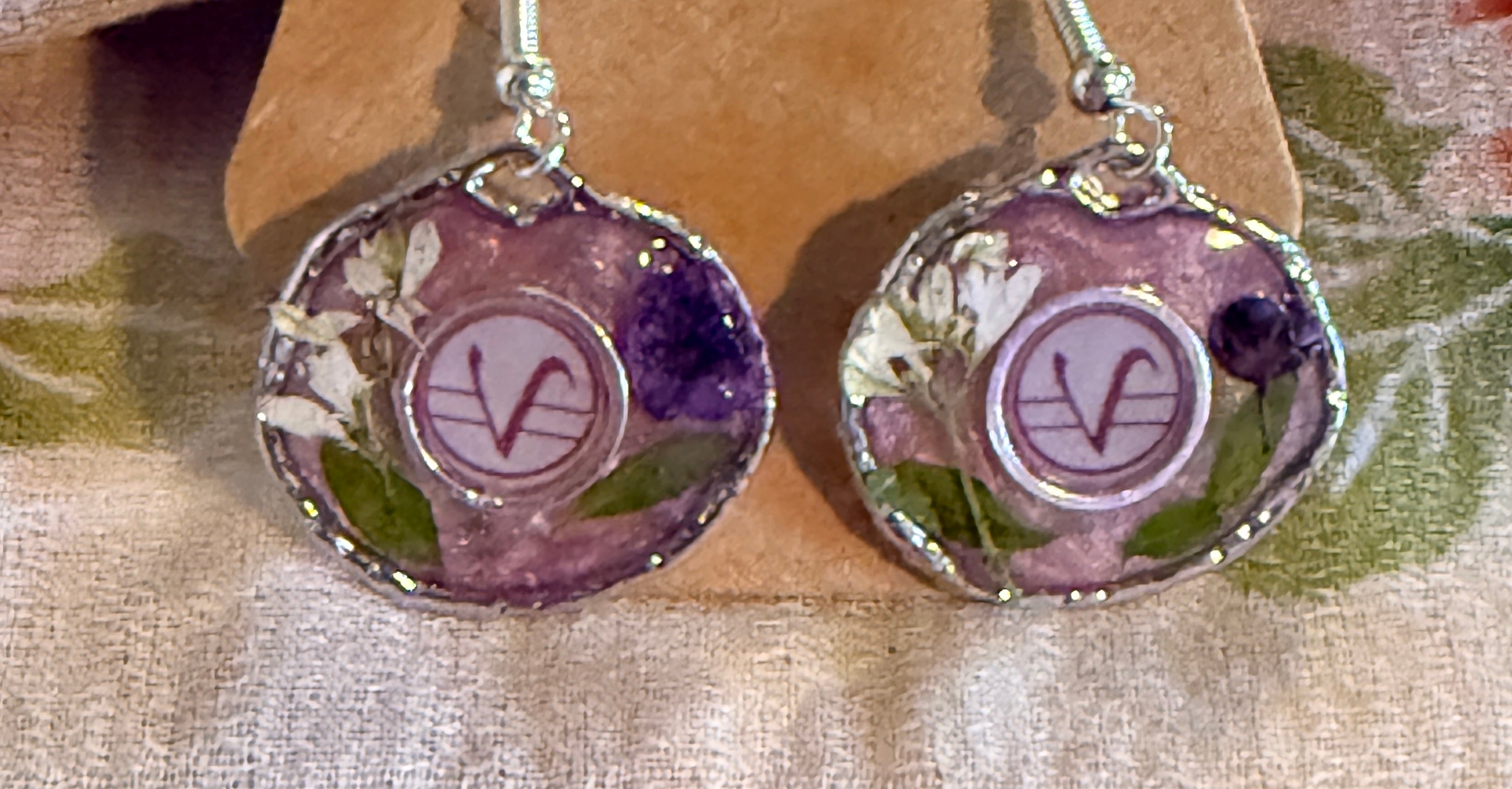Mystic teaching symbol earrings
