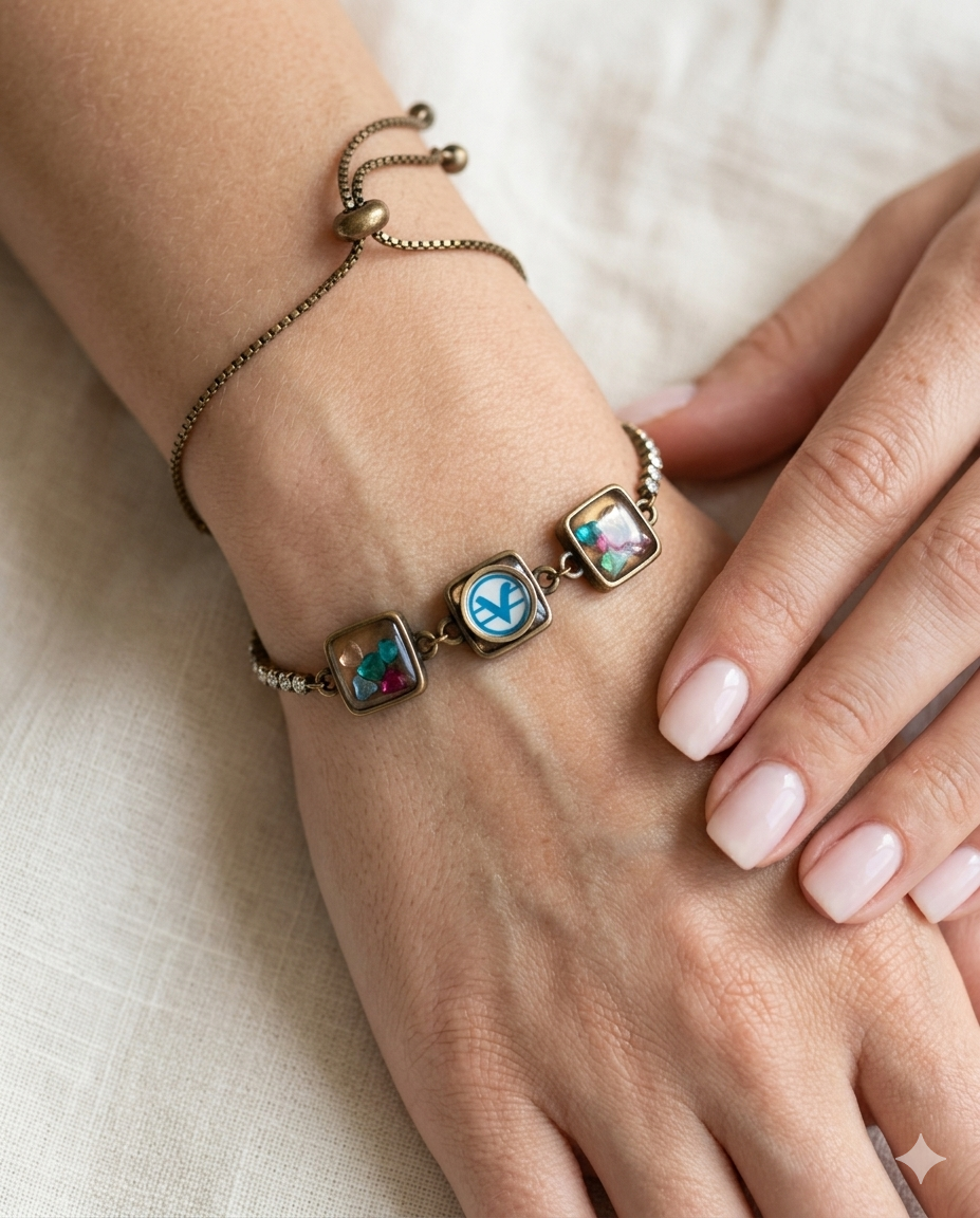 Antique Bronze Treasure Chest Bracelet